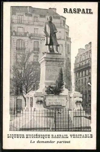 AK Liqueur Hygiénique Raspail Véritable, Denkmal, Reklame