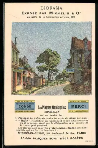 AK Diorama, Expose par Michelin & Cie, Auto Reklame