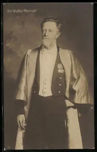 AK Musiker, Sir Walter Parratt mit Orden und Mantel