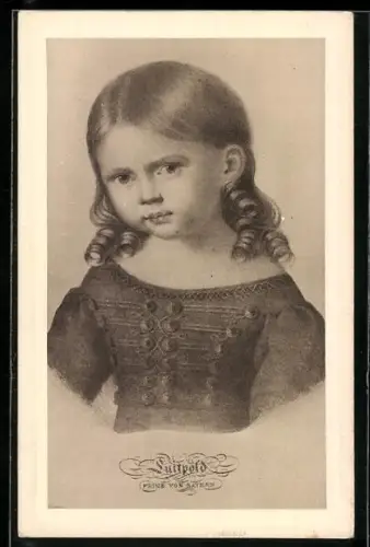 Künstler-AK Prinzregent Luitpold von Bayern als Kleinkind