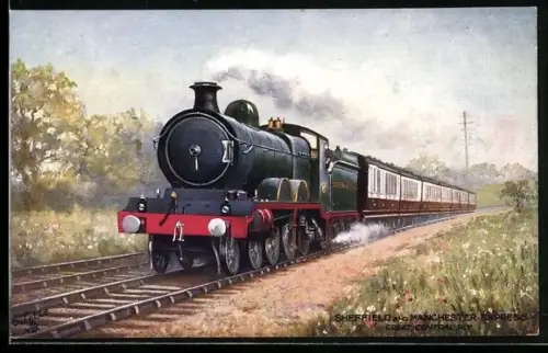 AK Sheffield and Manchester Express, Great Central Rly, englische Eisenbahn