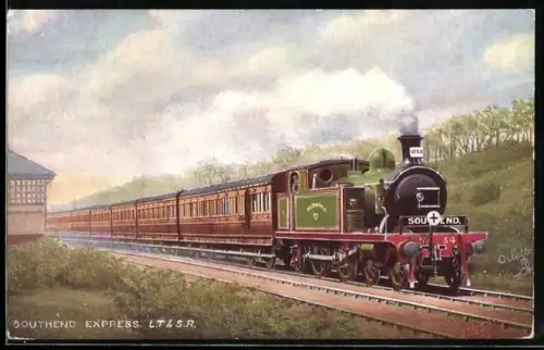 AK Southend Express, L. T. & S. R., englische Eisenbahn