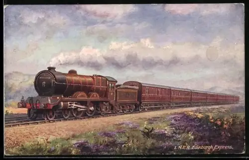 Künstler-AK North British Railway, Edinburgh Express