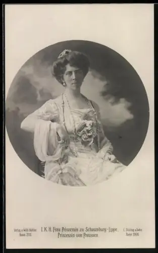 AK L.K.H. Frau Prinzessin von Schaumburg-Lippe, Prinzessin von Preussen