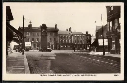 AK Wednesbury, Clock Tower and Market Place