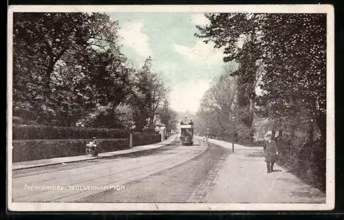 AK Wolverhampton, Newbridge, Tramway, Strassenbahn