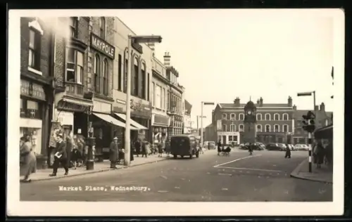 AK Wednesbury, Market Place, Street Scene