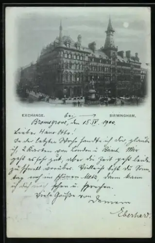Mondschein-AK Birmingham, Exchange