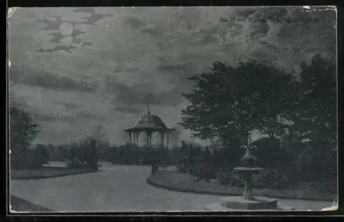 AK Wolverhampton, West Park at Night