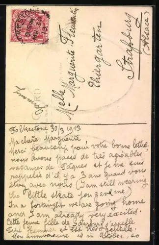 AK Folkestone, Lower Parade, The Bathing Place