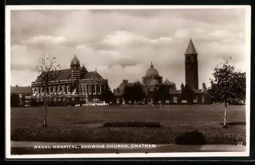 AK Chatham, Naval Hospital, Showing Church