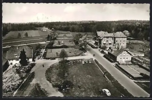 AK Johanniskreuz bei Kaiserslautern, Ortsansicht aus der Vogelschau