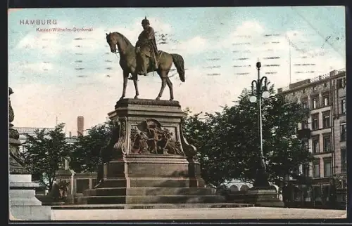 AK Hamburg, Kaiser-Wilhelm-Denkmal