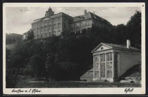 AK Krossen a. d. Elster, Blick zum Schloss