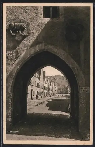 AK Kelheim, Blick durchs Donautor