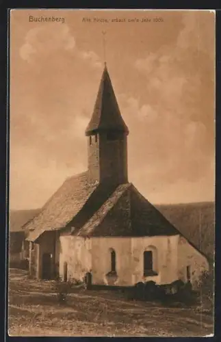 AK Buchenberg / Königsfeld, Alte Kirche erbaut um 1000