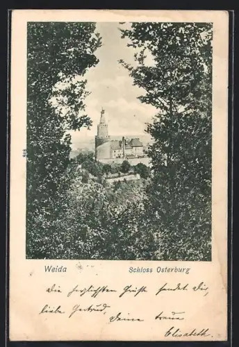 AK Weida / Greiz, Schloss Osterburg