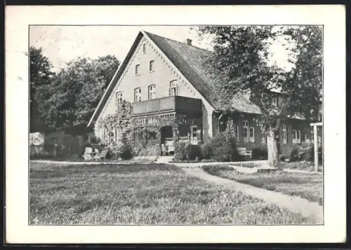 AK Ostenholz /Fallingbostel, Gut Narjesbergen, Erholungsheim der J.F. Schröder Bank K.a. A. Bremen