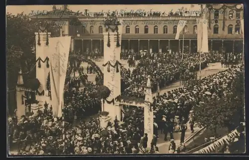 AK Augsburg, Jahrhundertfeier d. Einverleib der Stadt Augsburg i. d. Königreich Bayern am 24. Juni 1906, Festzug