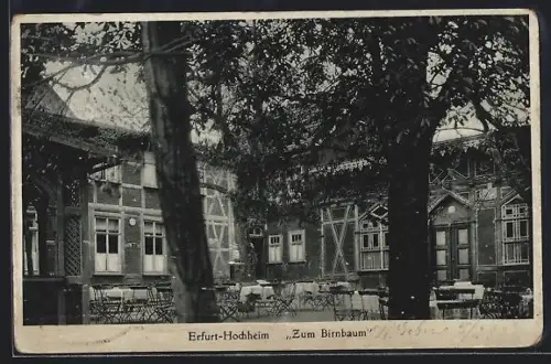 AK Erfurt-Hochheim, Gasthaus Zum Birnbaum, Bes. G. Weilert