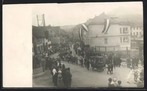 Foto-AK Balingen, Stadtfest, Festzug