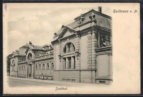 AK Heilbronn, Blick auf Stadtbad