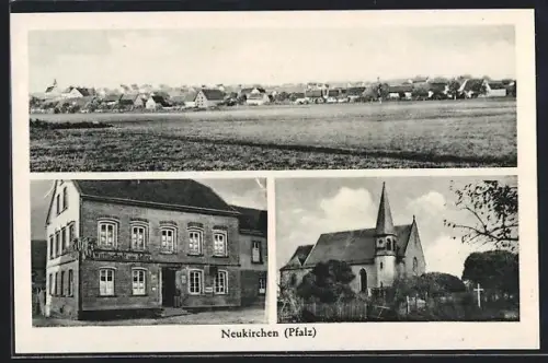 AK Neukirchen /Pfalz, Gasthaus zum Adler, Bes. Valentin Kompter