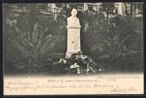 AK Halle a. S., Robert Franz-Denkmal