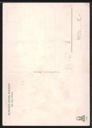 AK Rastatt, Schloss-Hotel, Inh. Paul Weber