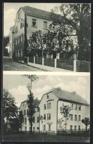 AK Bad Steben /Obfr., Gasthaus Klösterle mit Grünanlagen