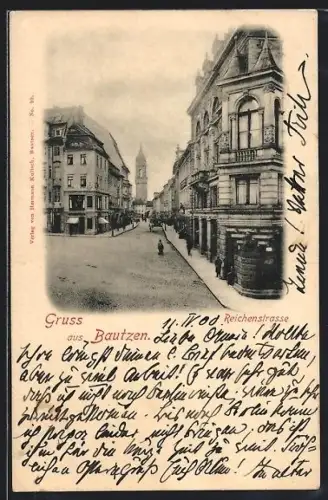 AK Bautzen, Partie an der Reichenstrasse