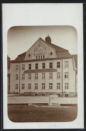 Foto-AK Bautzen, Kaserne des sächs. Artillerie-Regiments