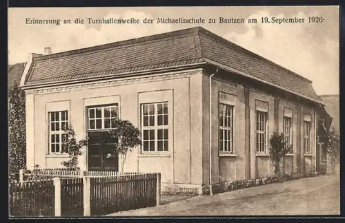 AK Bautzen, Turnhallenweihe der Michaelisschule 1926