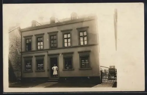 Foto-AK Burbach / Saarbrücken, Brot- und Feinbäckerei von Georg Salm