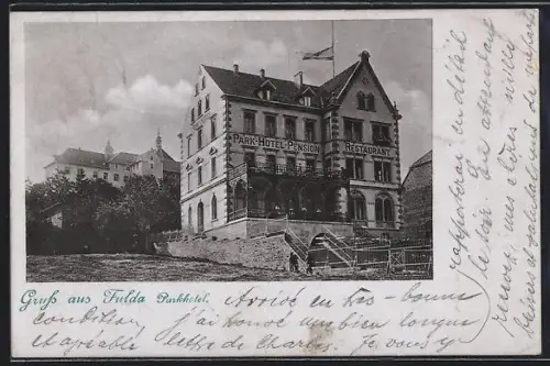 AK Fulda, Ansicht vom Park-Hotel
