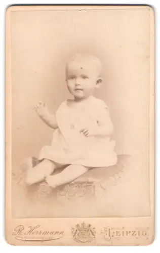 Fotografie R. Herrmann, Leipzig, Wintergartenstrasse 9, Charlotte Augustin Neujahr 1896