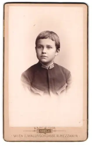 Fotografie Adele, Wien, Wallfischgasse 11, Felix als Junge 1889