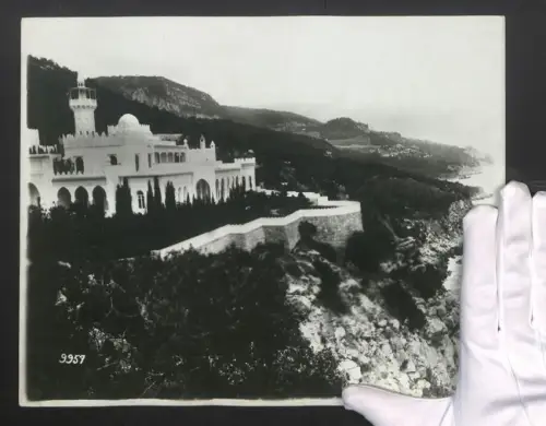 Fotografie Ansicht Yalta, Schloss Grossfürst Dmitri Konstantinowitsch Romanow auf der Krim, Palast Kichkine, 30 x 24cm