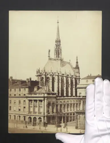 Fotografie Ansicht Paris, Palastkapelle Sainte-Chapelle, Grossformat 22 x 28cm