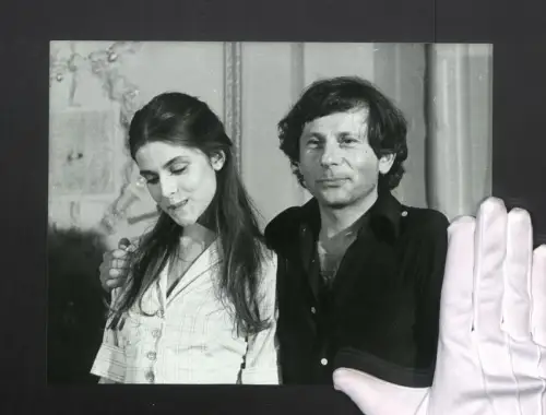 Fotografie Christopher Smith, London, Regissuer Roman Polanski nach seiner Flucht mit Nastassia Kinski zum Film Tess