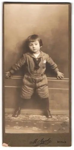 Fotografie M. Appel, Berlin, Neue Königstr. 2, Werner R. als kleiner Junge 1919