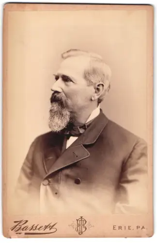 Fotografie F. J. Bassett, Erie, State Street 728, Eduard Kamphausen im Porträt