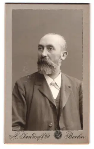 Fotografie A. Jandorf & Co, Berlin, Bellealliancestrasse 1/2, Portrait von H. Albert 1907