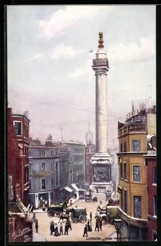 Künstler-AK Raphael Tuck & Sons Nr. 7924: London, The Monument