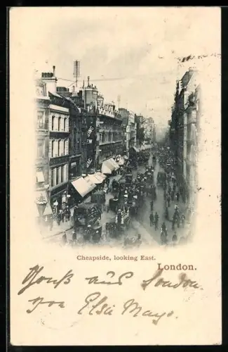AK London, Cheapside, looking East