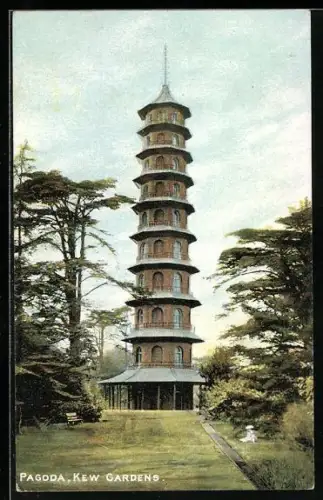 AK London, Pagoda, Kew Gardens