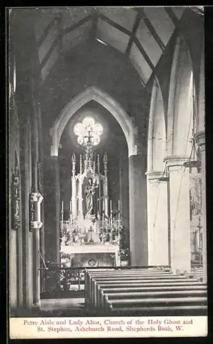 AK London, Petre Aisle and Lady Altar, Church of the Holy Ghost and St. Stephen
