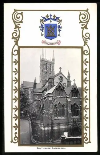 AK London, Southwark Cathedral, Coat of Arms
