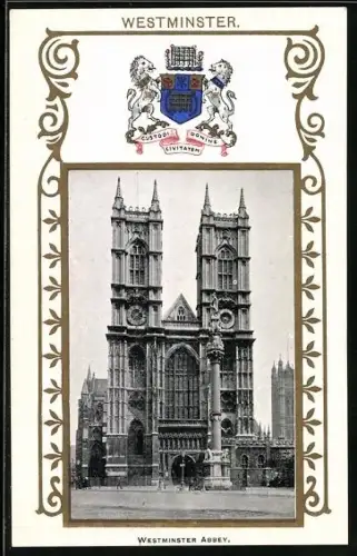 AK London, Westminster Abbey, Coat of Arms