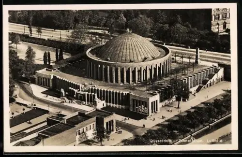 AK Düsseldorf, Planetarium, Luftbild